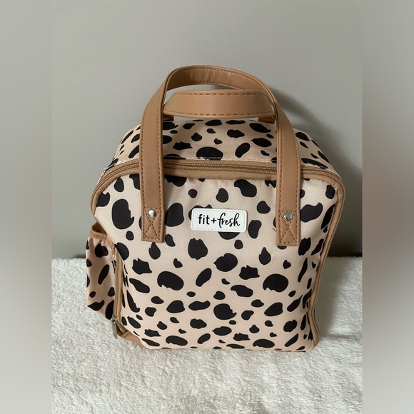 NWOT Fit & Fresh lunch bag cheetah print - Picture 2 of 2